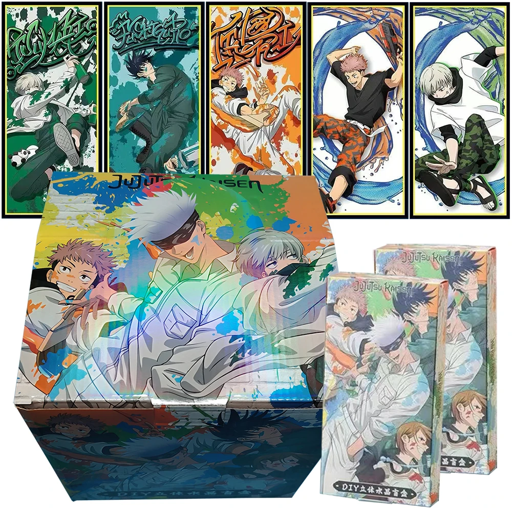 

Коллекционная карта Jujutsu Kaisen, фэнтезийная битва, аниме, изысканная серия 3D-карточек, подарки, украшение для детской комнаты, рабочего стола