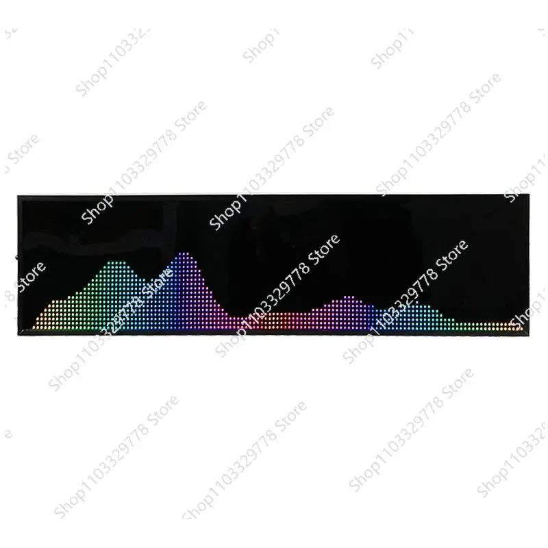 Professional Dynamic Music Rhythm Spectrum Display RGB Full-color Pickup Lamp Desktop Ornament Music Atmosphere Lamp