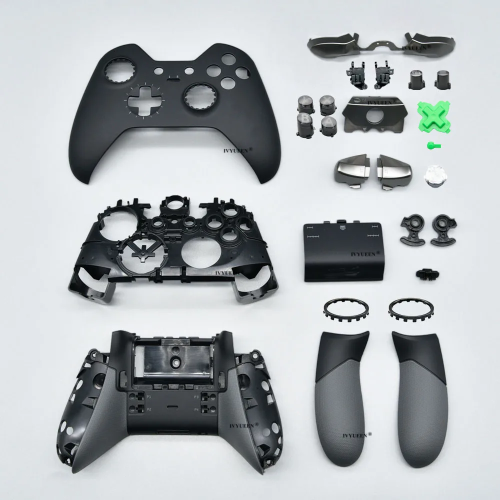 IVYUEEN สำหรับ XBox One Elite Series 1 Controller ด้านหน้ากลับ Shell กรณี LT RT LB RB Trigger ปุ่มด้านล่างซ่อมส่วน