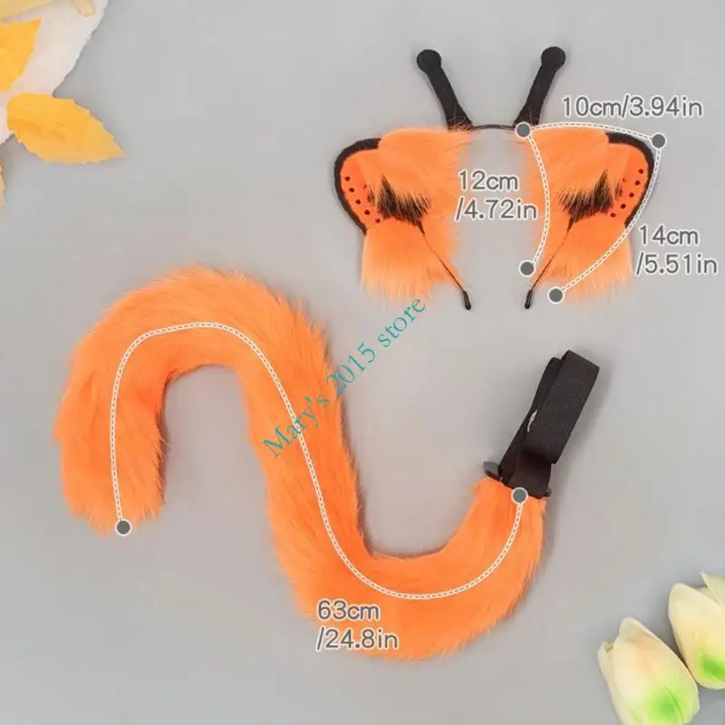 Cat Ears and Tail Costume Accessories Set description 6