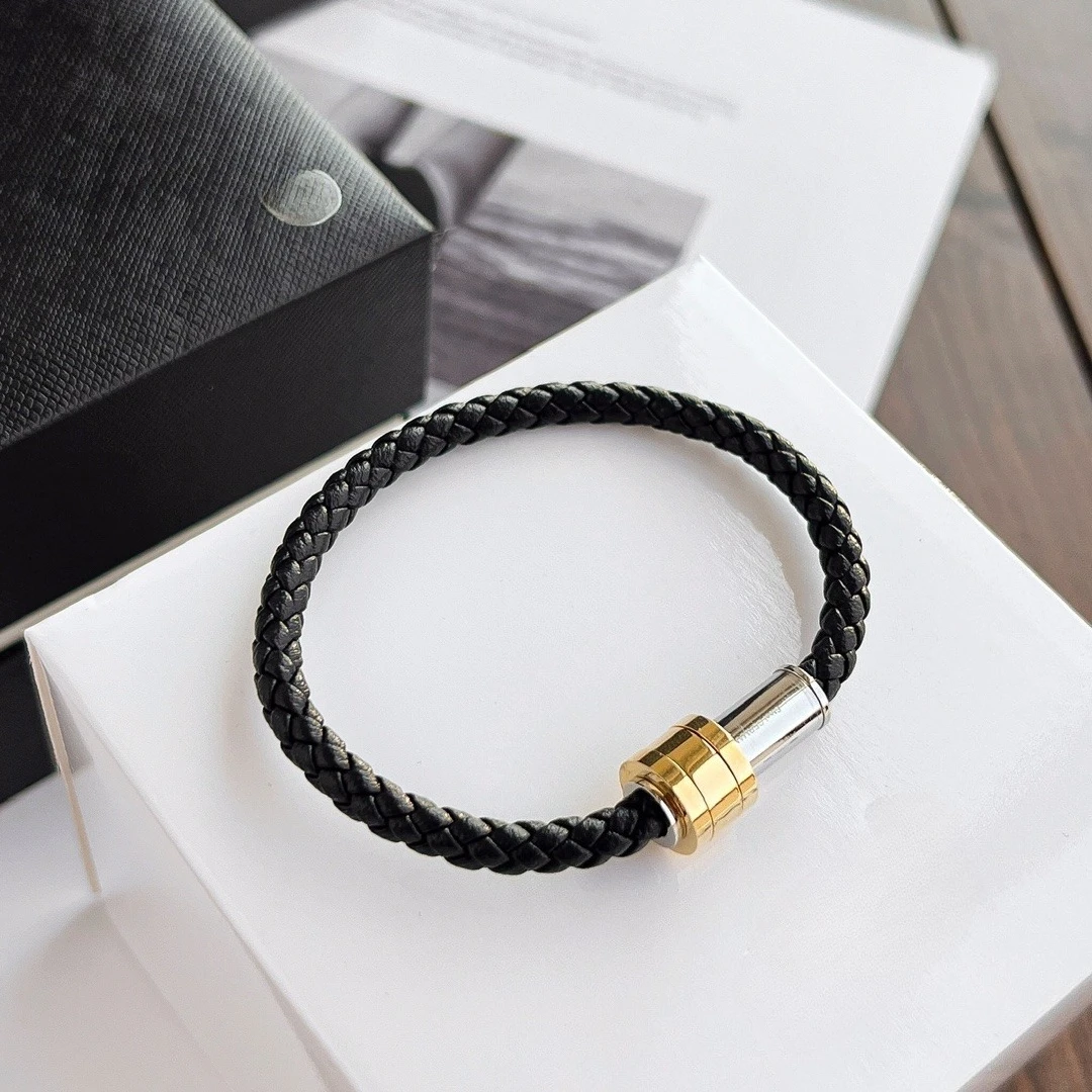 سوار جلدي بإبزيم مغناطيسي MB – سوار حبل بسيط للزوجين #4