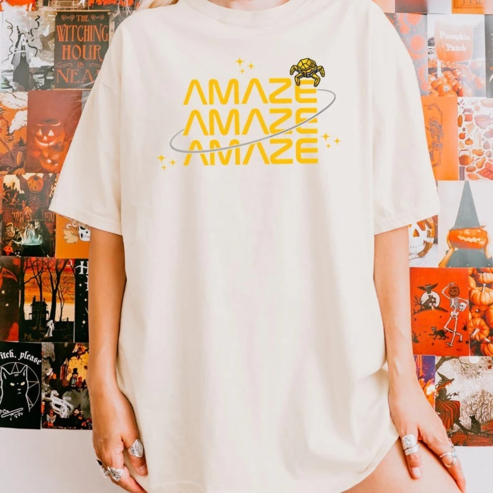 Rocky Amaze Shirt Project Hail Mary Shirt SciFi-Liebhaber Geschenk T-Shirt Retro-Stil Unisex Rundhals-T-Shirt Herren Damen Lässige Baumwoll-Tops