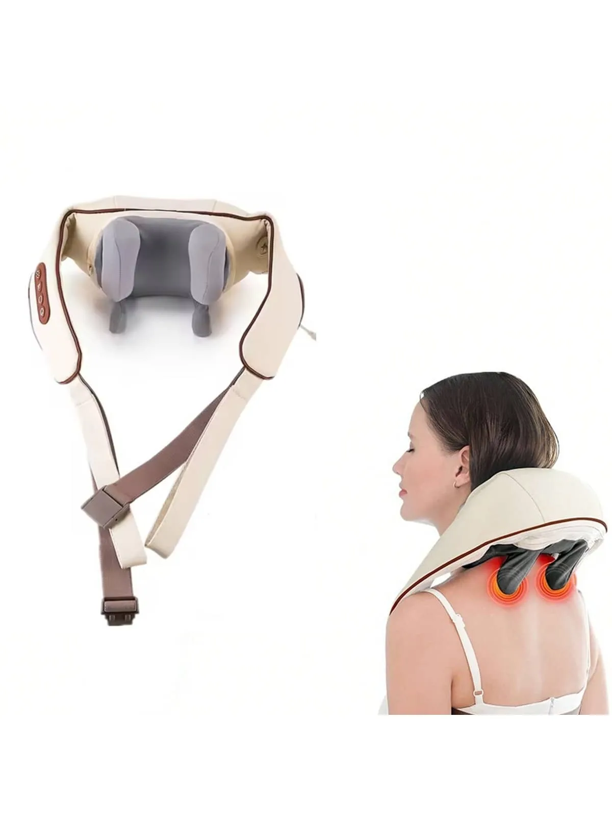 

2026 Новый бесщеточный моторный массажер для шеи и плеч, беспроводной массажер для плеч и спины, шаль для разминания шеи Masajeador, перезаряжаемый