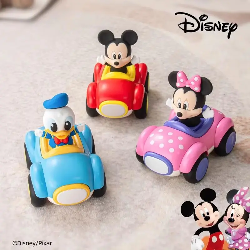 

Disney Микки Минни Дональд Дак Базз Лайтер Вуди собрать фигурки детская фрикционная модель автомобиля игрушечные украшения подарок ребенку