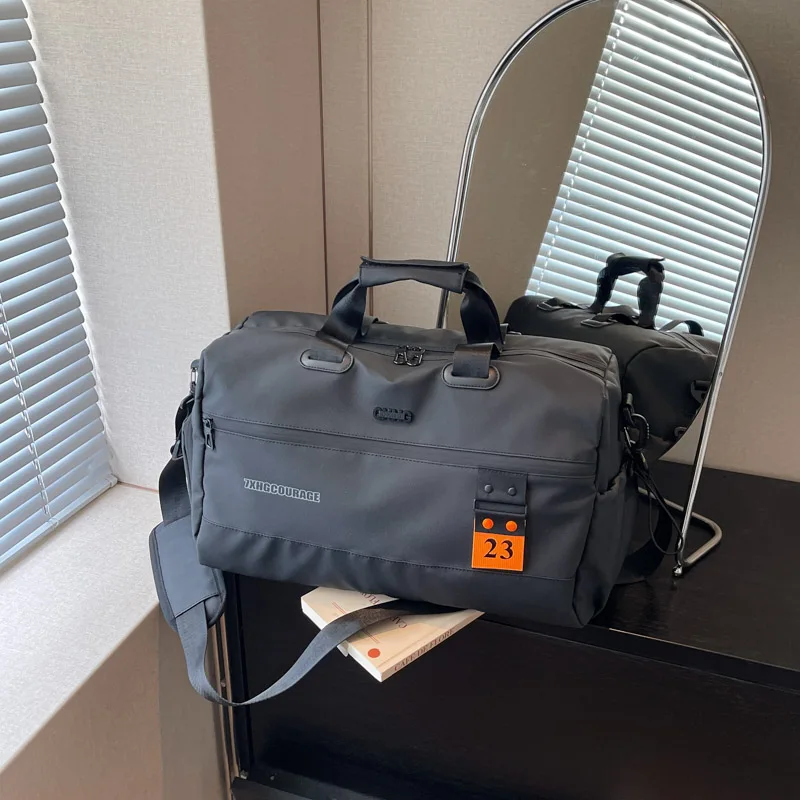 Lightweight Travel Duffel Bag Multi Compartment Handheld Shoulder Bag for Weekend Getaway and Short Trip