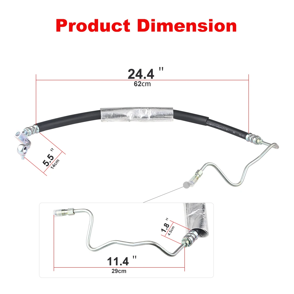 For Nissan Altima 3.5L V6 Power Steering Pressure Hose Assembly Power Steering Pressure Hose For Nissan Maxima 3.5L V 6364520