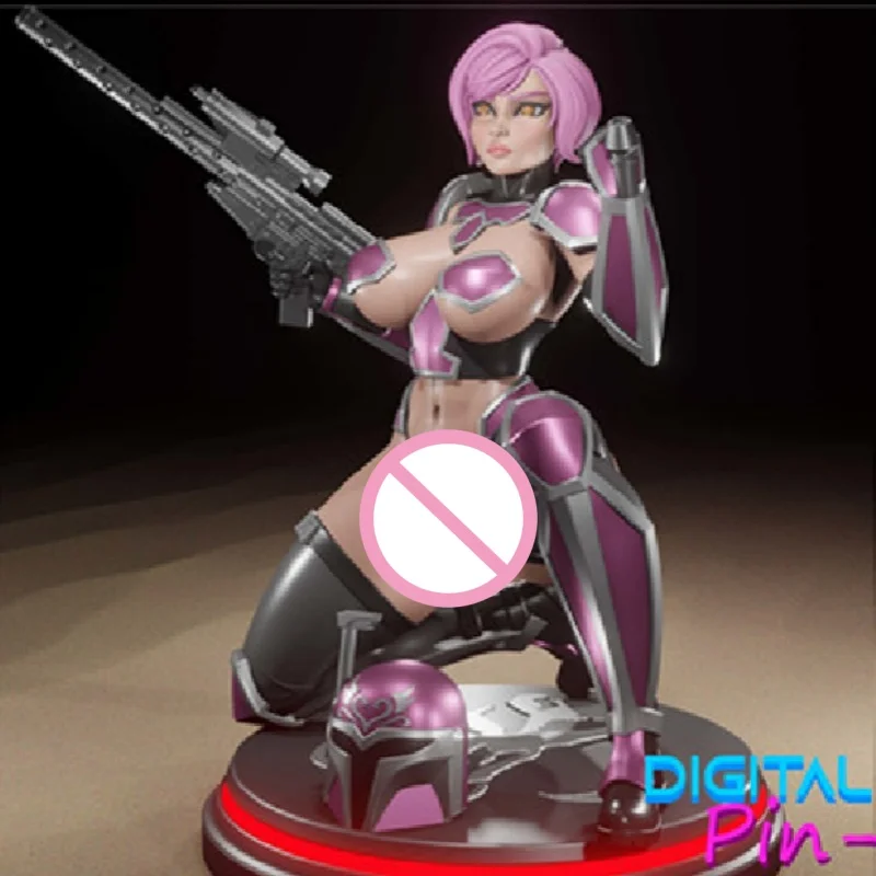 

Mandalorian Girl 1/24 Scale Resin Figure Model Kit Unpainted Unassembled Toys