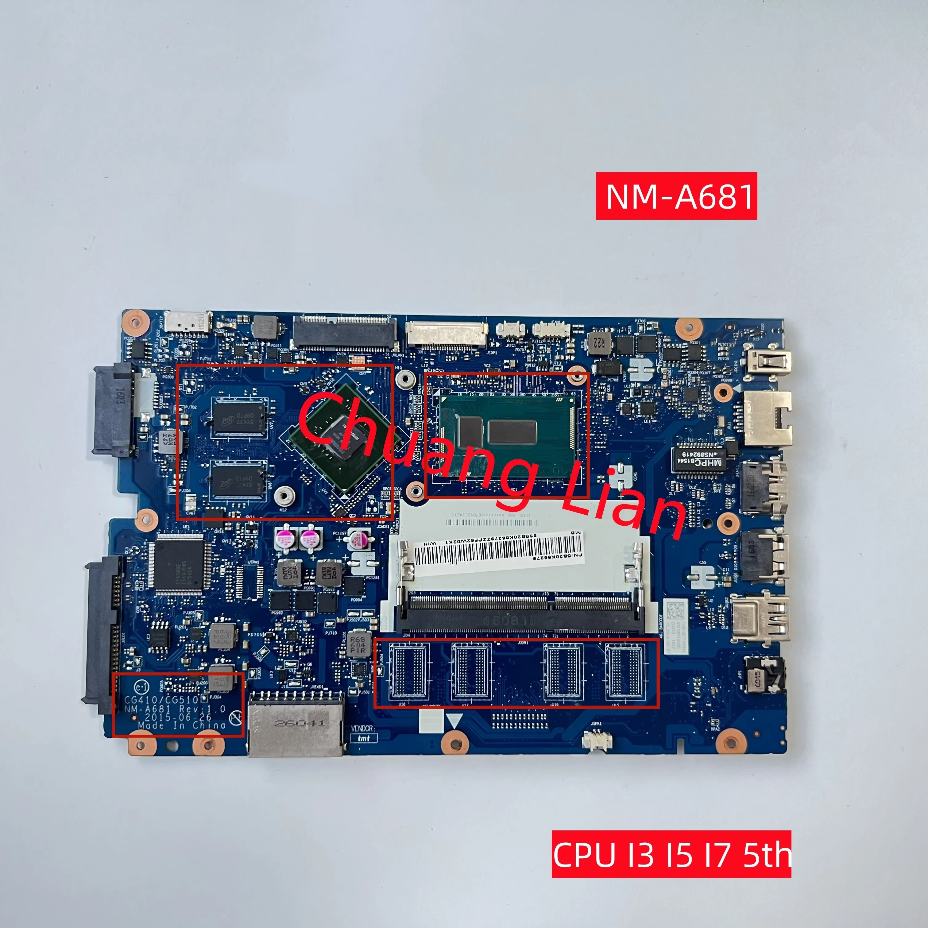 Carte Mère Lenovo LA-C771P Pour Ideapad 100-15IBY (80MJ) - Occasion