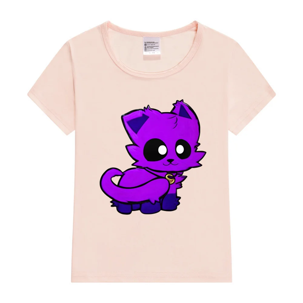 

Catnap Premium T-Shirt Summer Smiling Critters Children T-Shirts Game Tee Shirt Kid Cartoons Kawaii Casual Clothes Boy Girl Tops