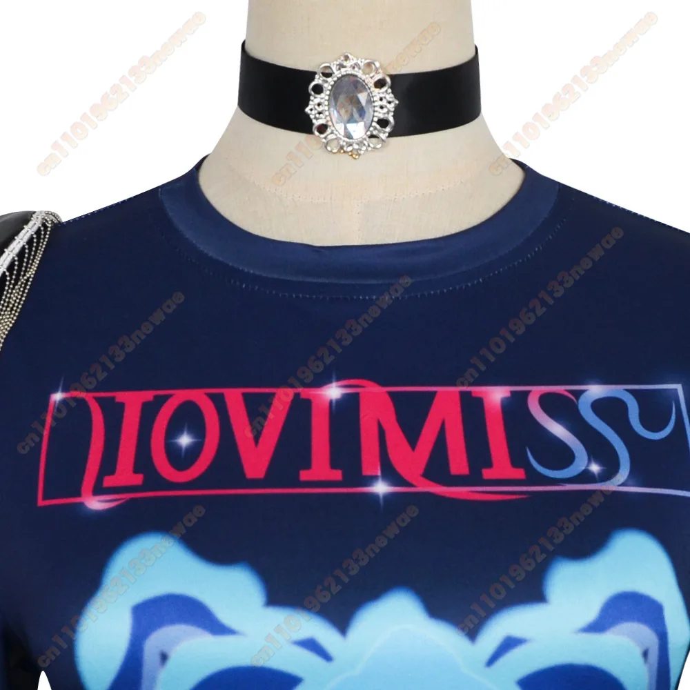 Mira Cosplay Costume Set for K-Pop: Demon Hunters T-Shirt T-Shirt Gloves Skirt Pendant Outfit Uniform Halloween Carnival Party