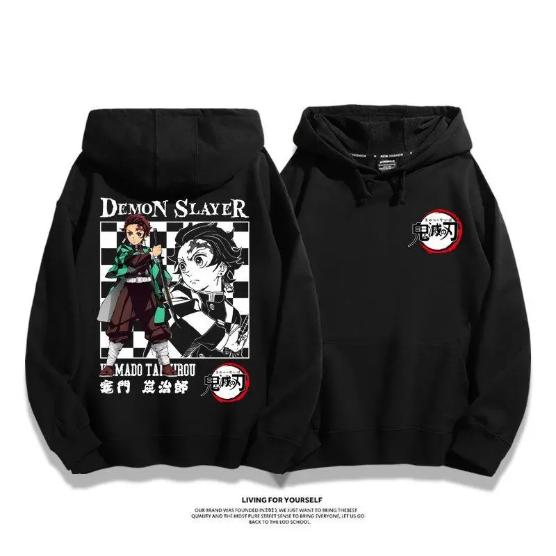 Suéter Ghost Annihilation Blade para hombre, marca de tendencia japonesa, ropa periférica de Anime, jersey con capucha estampado de algodón