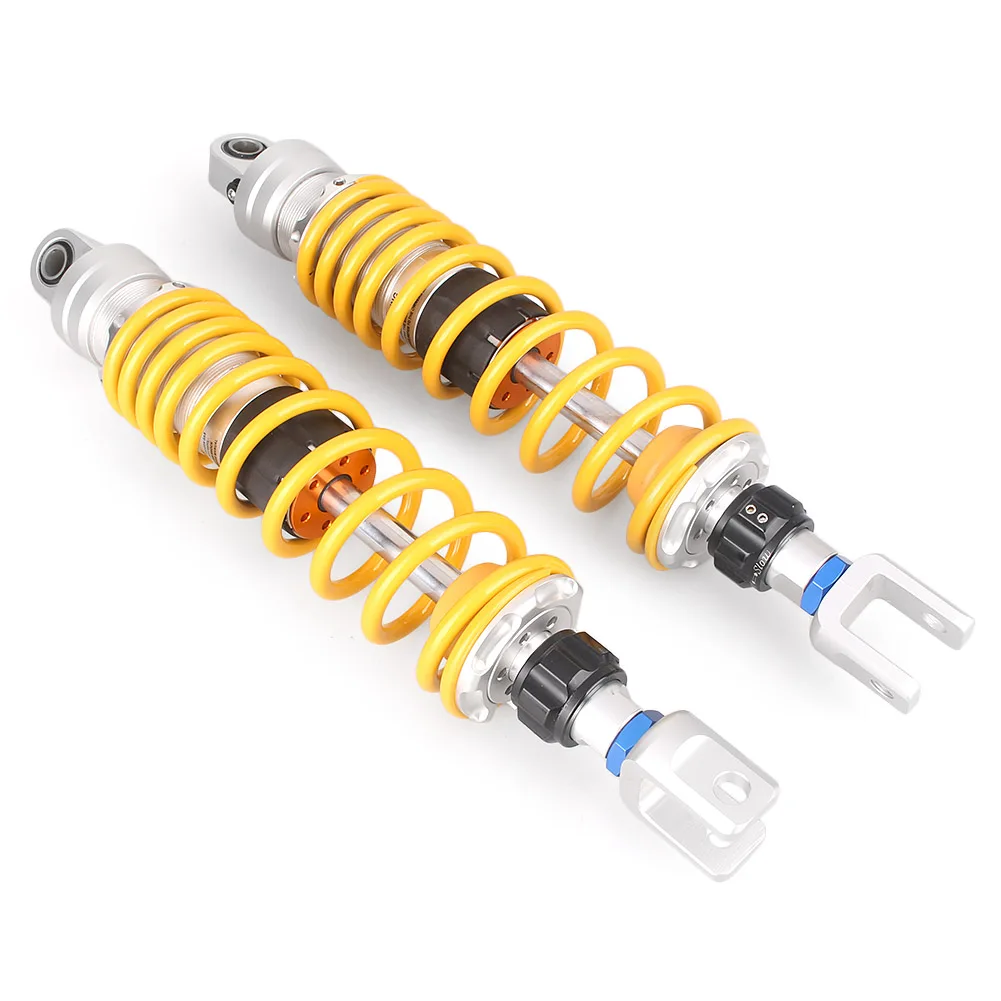 

2Pcs Motorcycle 370mm Rear Shock Absorbers Clevis Suspension for Honda Dealim SV250 Gold