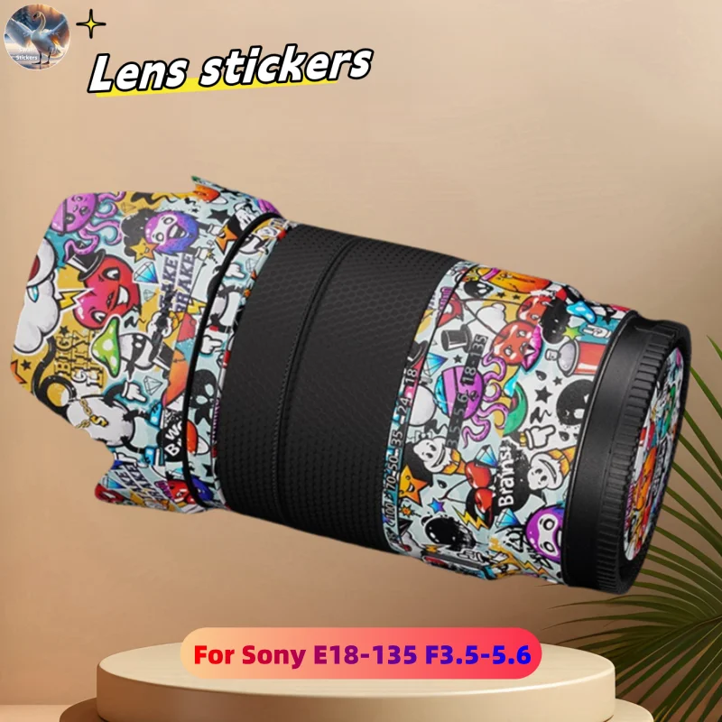 

for Sony E18-135 F3.5 Camera Lens stickers, precision cut wear-resistant protective film, DIY skin