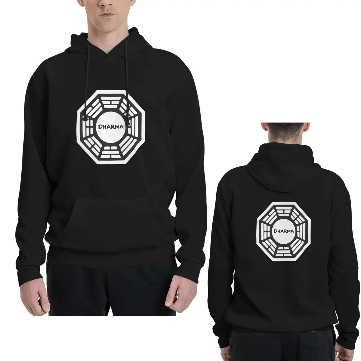 

Толстовка с капюшоном Dharma Initiative, пуловер в стиле Харадзюку, осень-зима, мужская и женская толстовка, топы с длинными рукавами