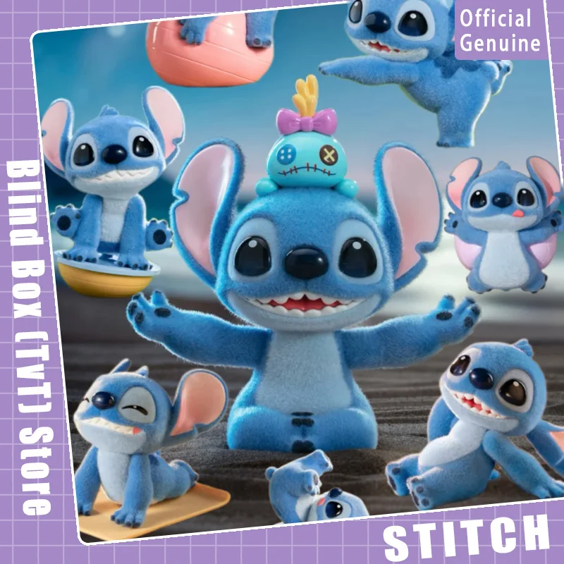 حقيقية ديزني غرزة الطاقة اليوغا سلسلة صندوق أعمى لطيف يتدفقون تمثال جمع سطح المكتب زخرفة موضة الاتجاه هدية