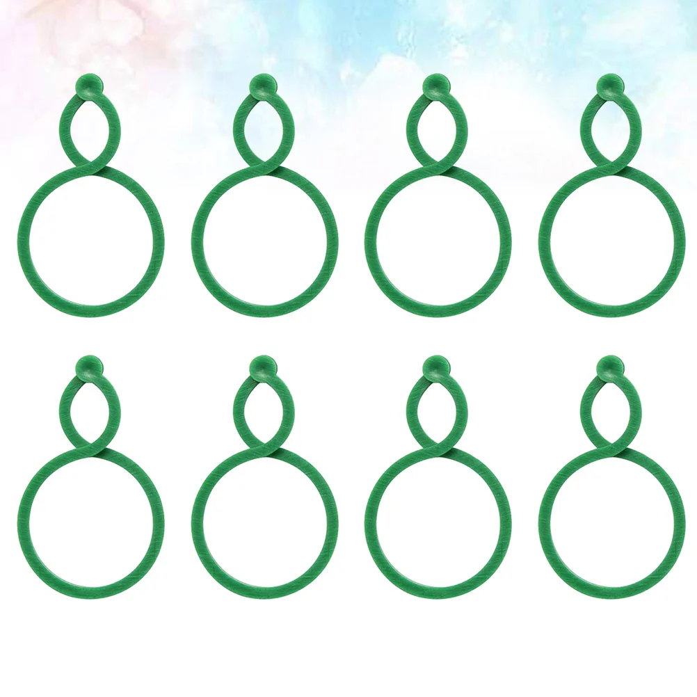 

200Pcs Garden Tie Pe Material Reusable Plant Fix Buckle Gourd Shape Snap Buckle Gardening Staking Supporting Trees Cable