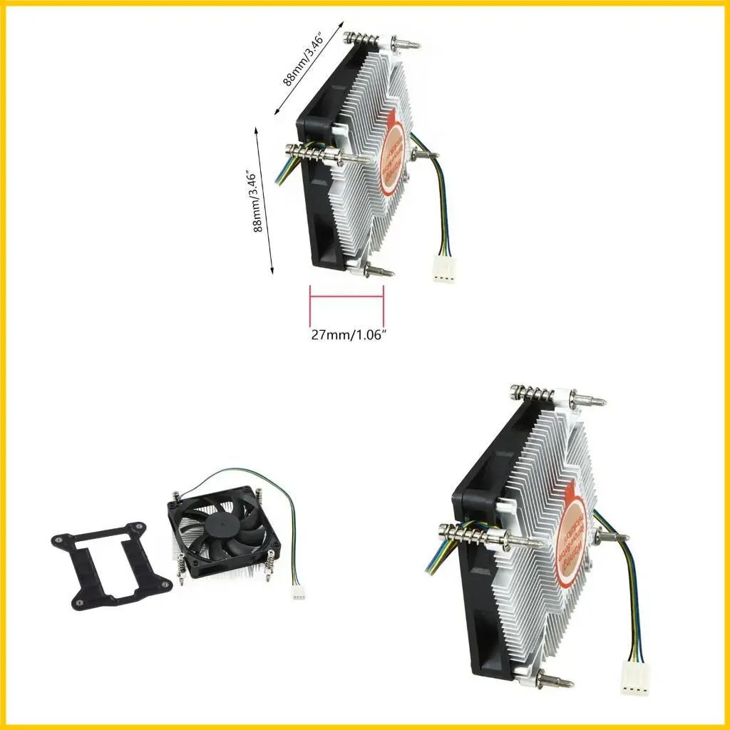 

Mini ITX chassis ultra-thin fan for Intel LGA 1155 1156 1150 1151 Quiet cooling