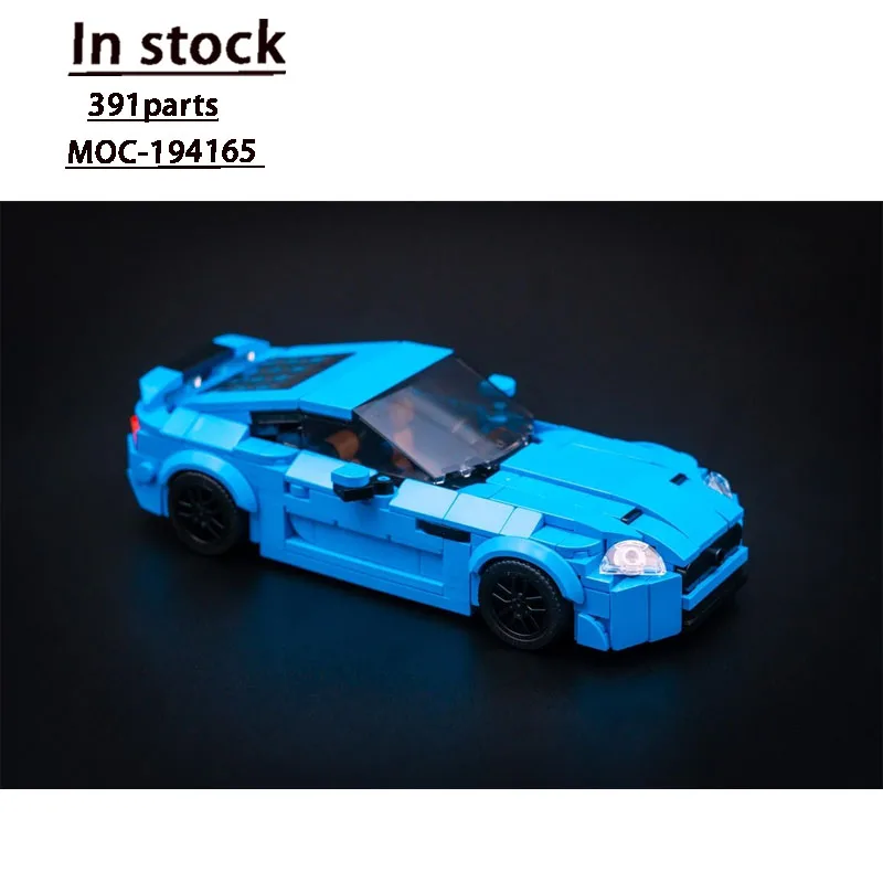 

MOC-194165 Новая классическая культовая суперсиняя модель спортивного автомобиля, строительный блок, 391 деталей, игрушка на день рождения для мальчиков и детей