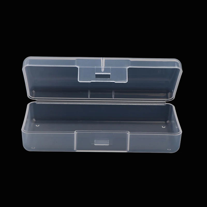 Caja cuadrada de plástico transparente para almacenamiento de artículos pequeños, organizador de artículos diversos