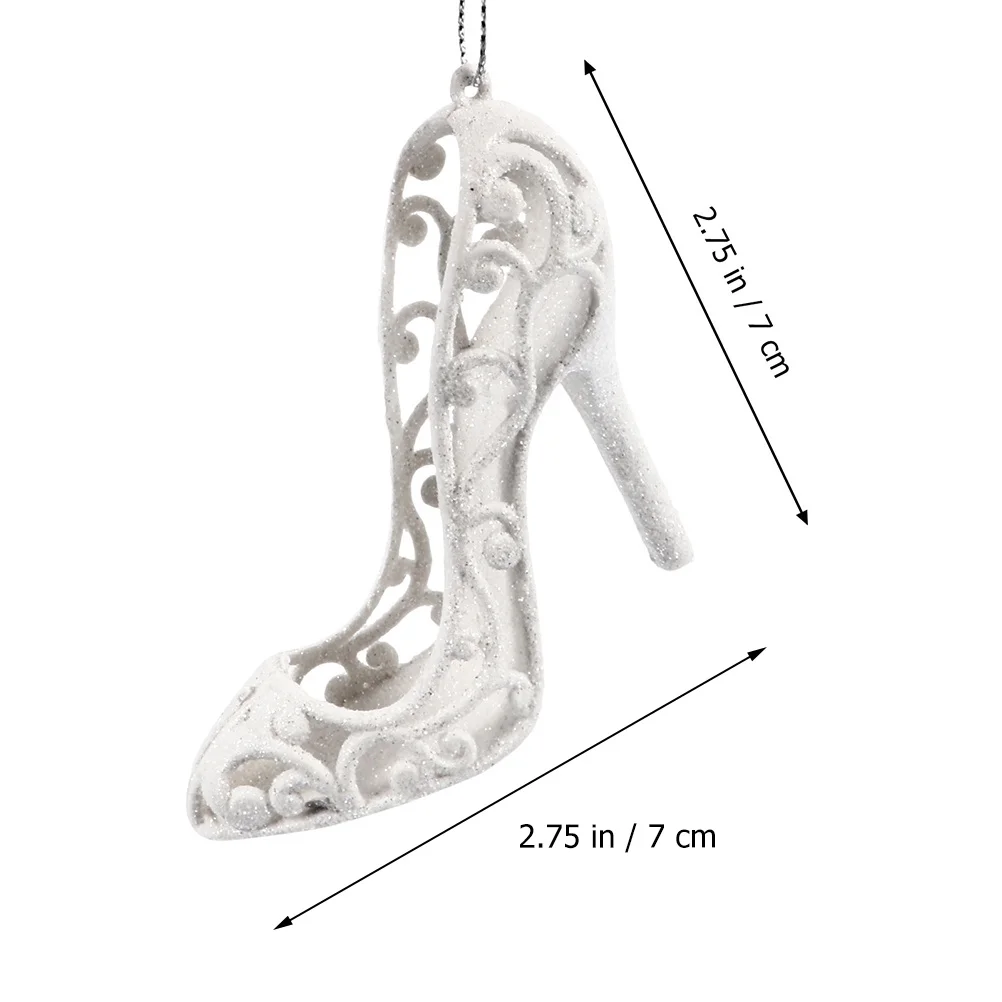 

12pcs High Heels Pendant Shoe Decorations Party Hanging Ornaments Christmas Wedding Bridal Shower Festival Accessories