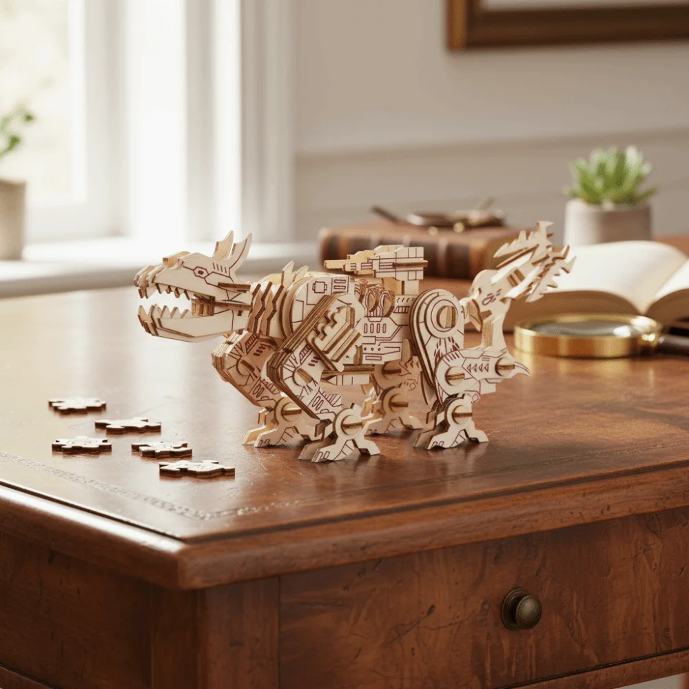 

Wooden Material 3D Puzzle Handmade Model Educational Assembly Model Stereoscopic Design Creative Jigsaw DIY Wooden