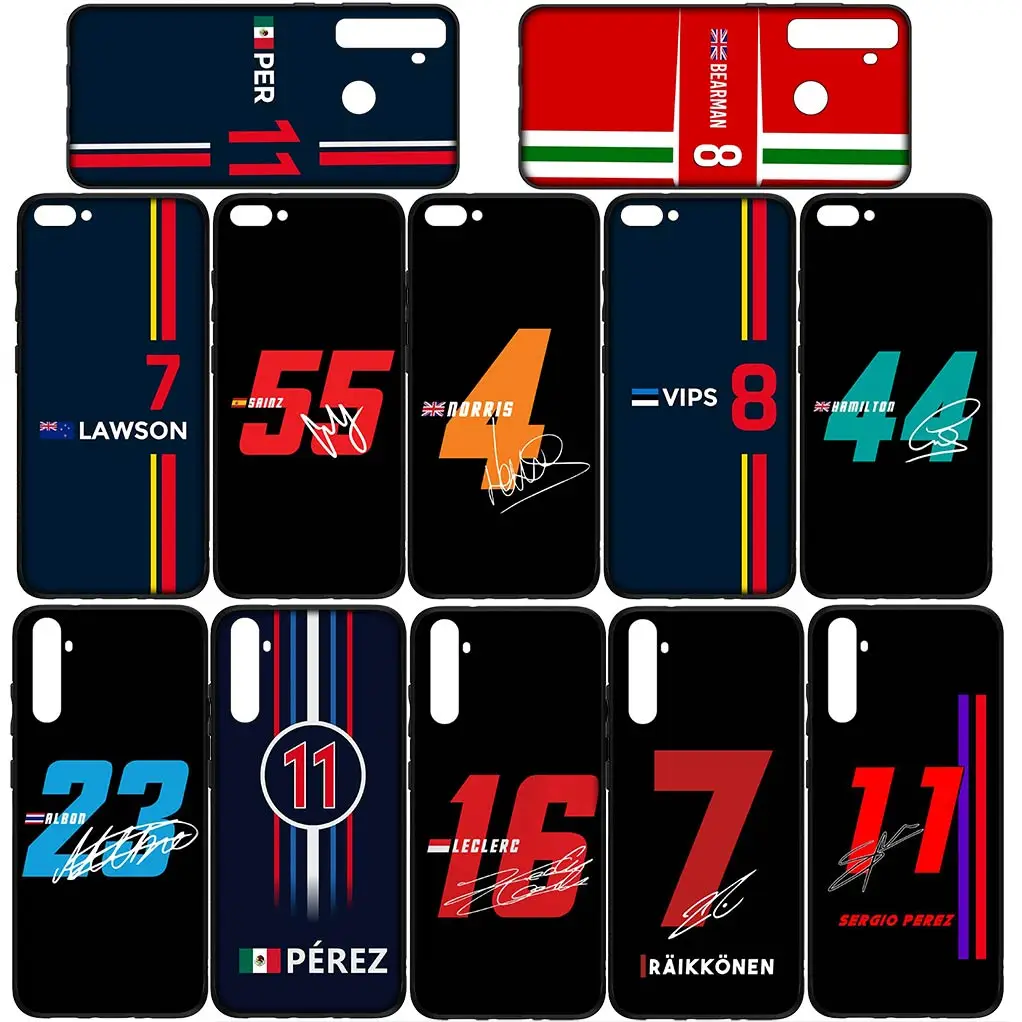 f-Formulas 1 F1s Racing No 11 4 44 16 7 8 55 Cover Phone Case for Xiaomi Redmi Note 13 13C A3 A3X Mi POCO F6 F5 X6 Pro + 5G 4G