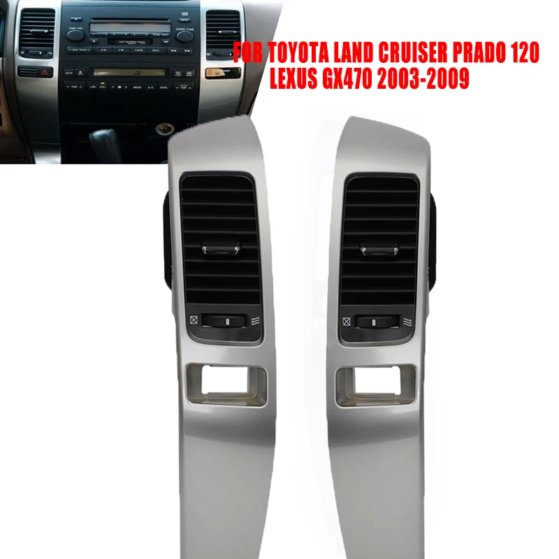 Car Air Conditioner Outlet A/C Air Vents Plate Dashboard Panel for Land Cruiser Prado 120 Toyota Lexus GX470 2003 2004 2005-2009