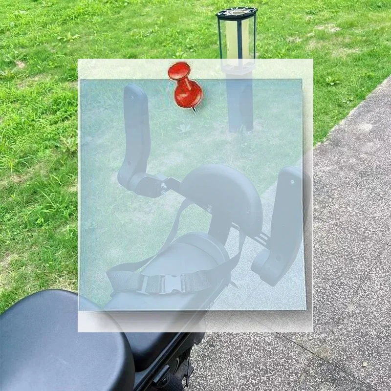 

1 Set Motorcycle Rear Seat Foldable Design Tension Scooter Modification Accessories Universal Kids Safety Armrest For Children