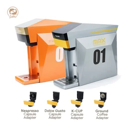 icafilas 5in1 Multiple Capsule Coffee Maker Machine Nespresso Small Capsule DG Cappuccino Pod Ground Coffee Kcup Cafeteria 19Bar