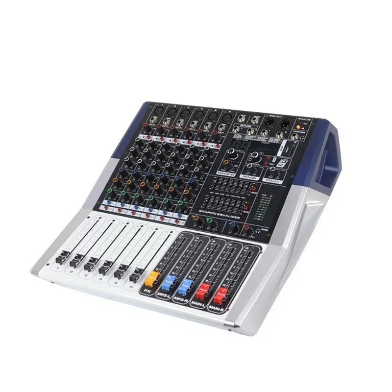Professional Audio Mixer 350W Amplifier USB Supported 6/8/12/16‑Channel Mixing Console For Stage KTV Conference Sound Equipment