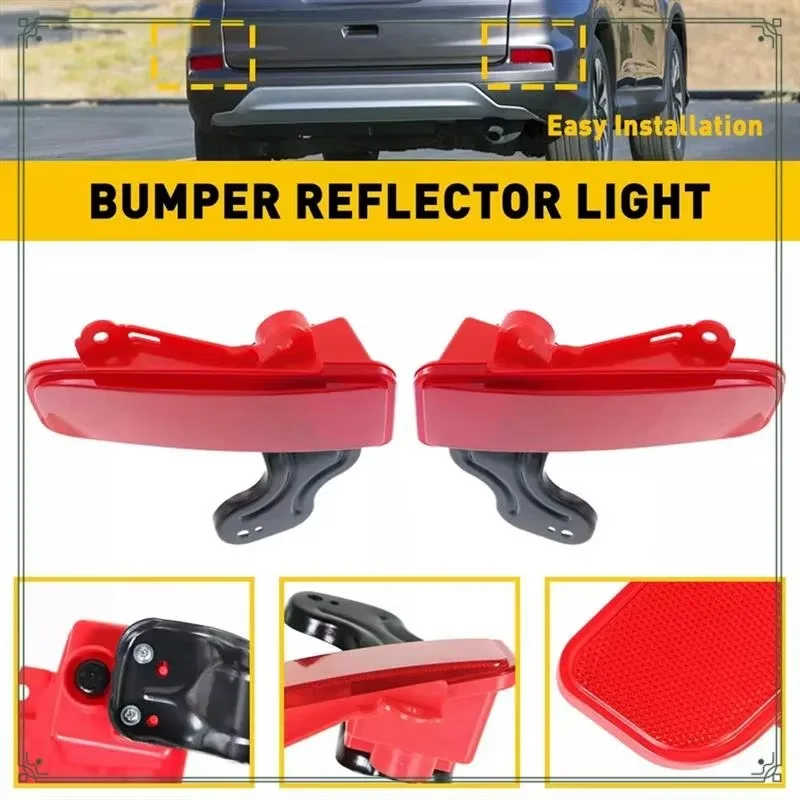 

New Arrival Rear Bumper Reflector Lamp Cover Baffle Rear Bumper Reflector for Honda CRV 2015 2016 Car Styling Accessories
