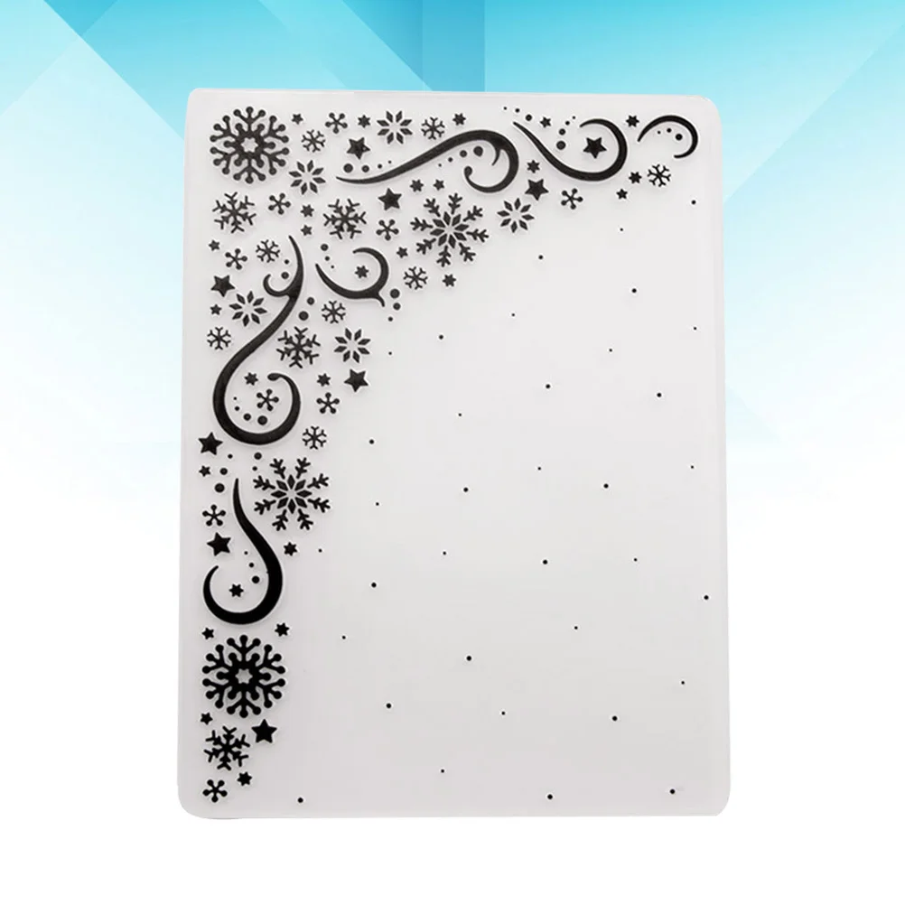 

Embossing Template Plastic Snowflake Star Design Stencil Folder Scrapbooking Album Paper Craft Decor DIY Die Cuts for Making