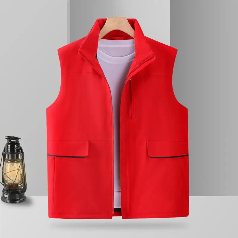 

Men's Sleeveless Vest Reflective Down Cotton Windbreaker Jackets Thermal Casual Streetwear Autumn Winter Trendy Clothes Tank Top