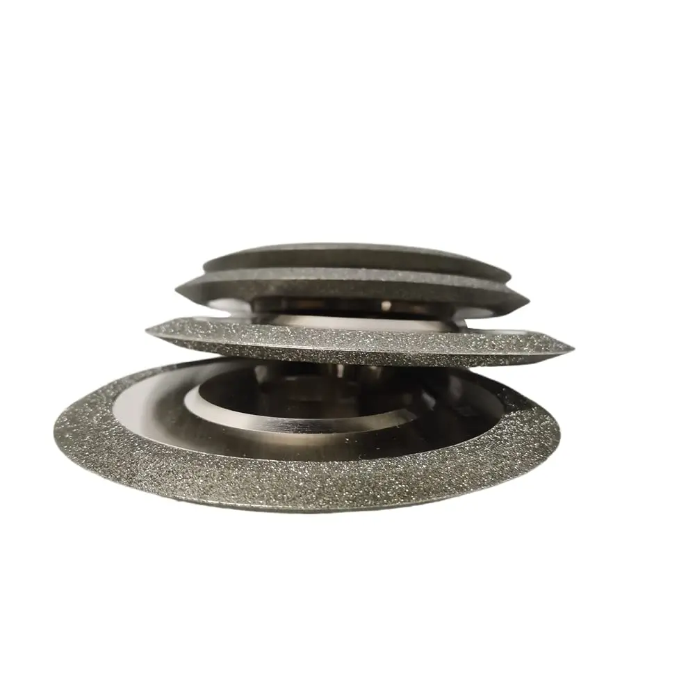 Diamond Grinding Wheel Double Sided SDC Circl 45° 60° 90° Sharpener Disc for Carbide Metal Tungsten Steel Milling Cuting Stone