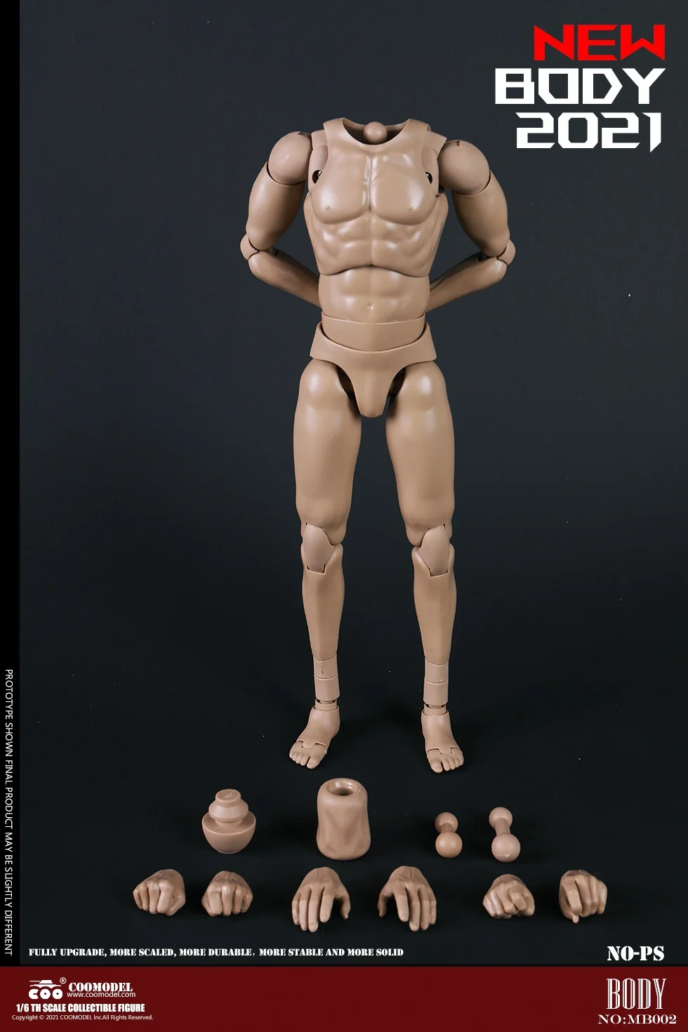 COOMODEL-Super flexível Masculino Soldado Action Figure, Body Fit Masculino, esculturas de cabeça, MB001, MB002, MB003, MB004, 1:6, 239, 261mm