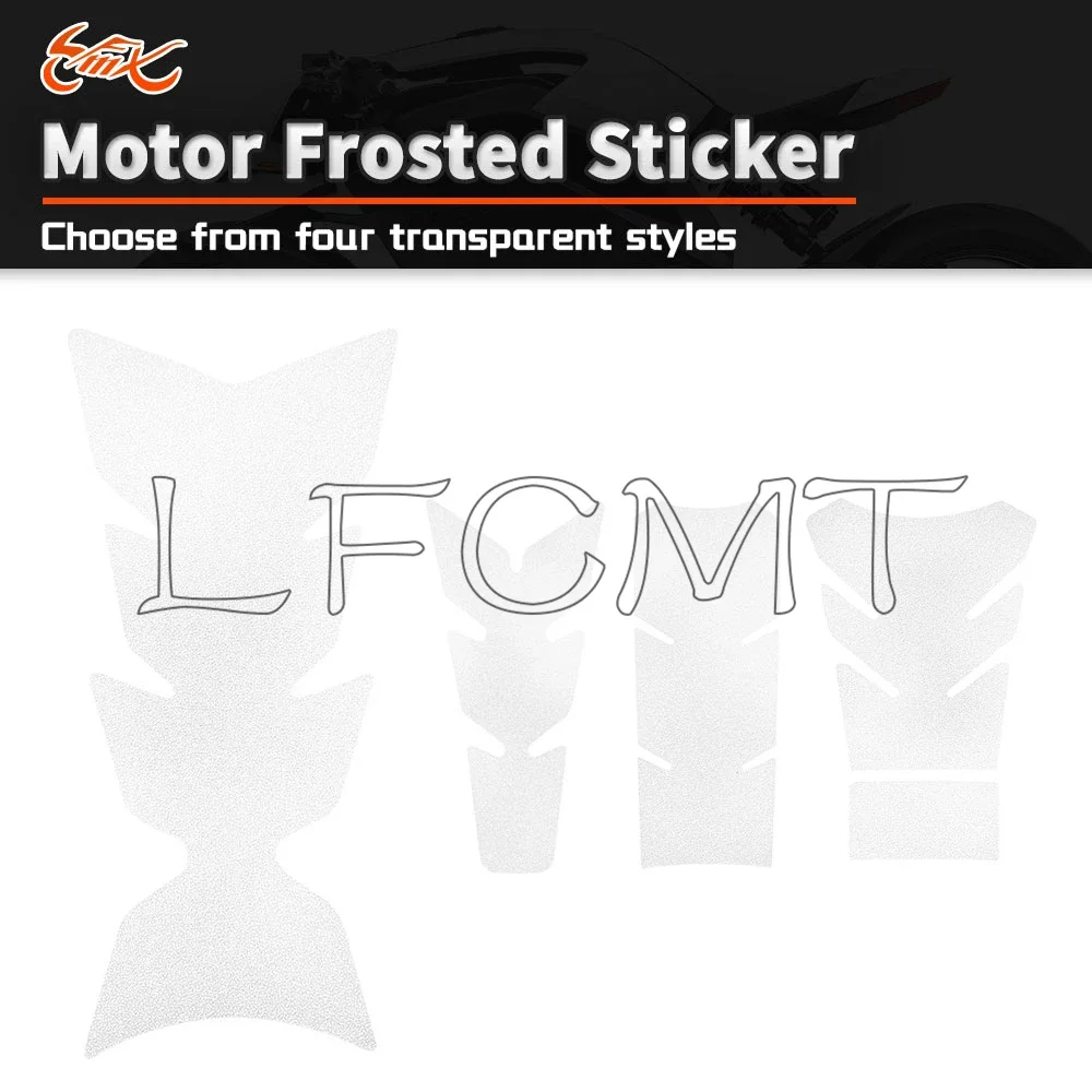 

Frosted Transparent Universal Motorcycle Fuel Tank Pad Sticker Clear Decals Decoration Tankpad