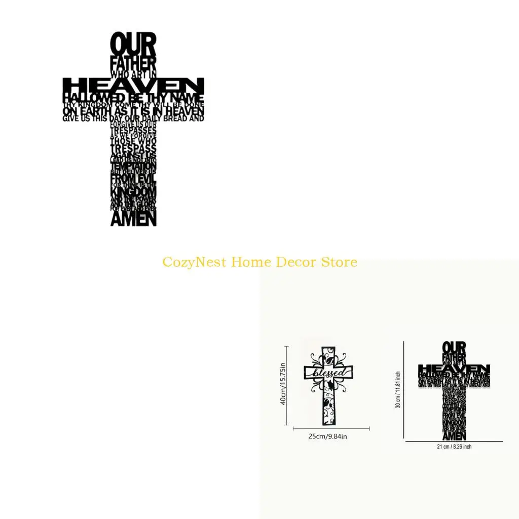 92MF Faith Theme Hanging Accent for Entryway and Prayer Corner Use