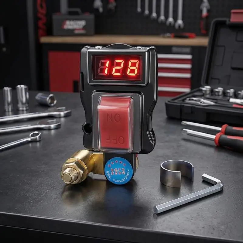 

Car Battery Kill Kit Digital Voltage Meter Safeguards Battery Life for RVs Campers and Vehicles