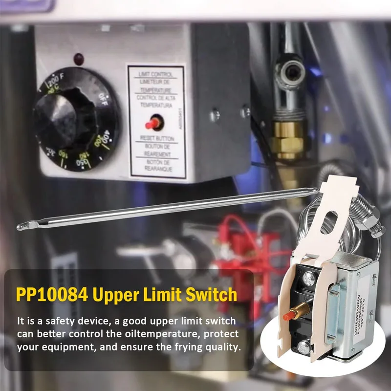 Imagem -03 - High Limit Switch para Equipamentos de Fritura Pitco Uso para Fritadeiras Elétricas ou a Gás Elevação Hi-limit 450 ° c Fixo Pp10084