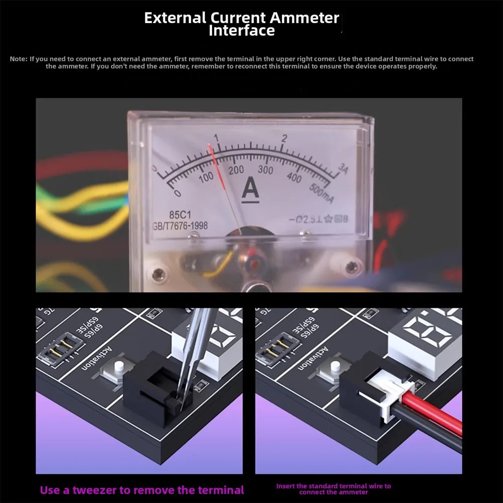 BA27+ Battery Activation Module for iPhone Devices Featuring Voltage Current Tracking and Multi Interface Connectivity