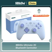 Controlador Bluetooth 8BitDo Ultimate 2C para Nintendo Switch 2,1 Gamepad Joystick con Control de movimiento de 6 ejes y vibración Rumble