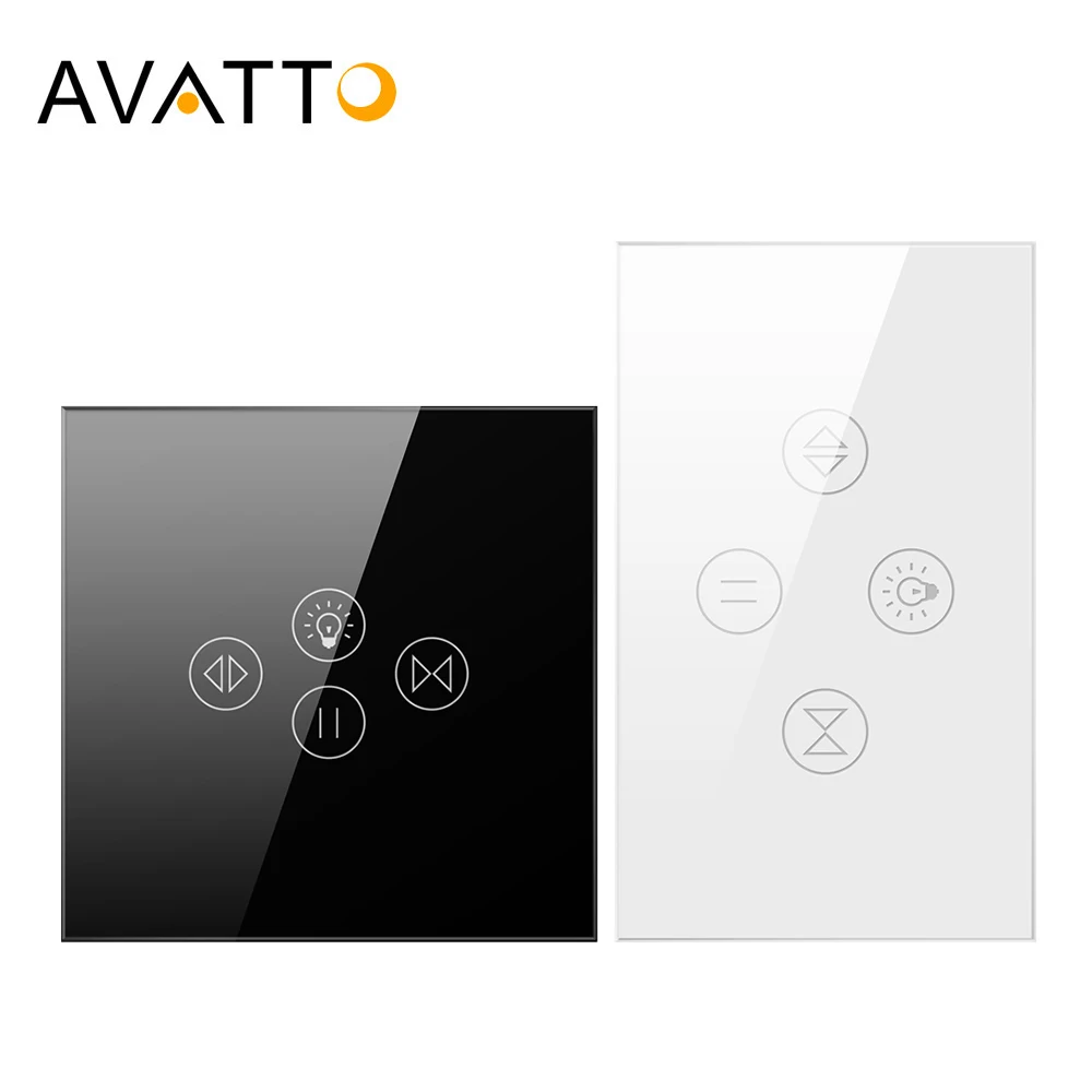 AVATTO WiFi Tuya Smart Roller Shutter Curtain Light Switch For Roller Shutter Electric Motor Blinds,For Alexa,Google Home,Alice