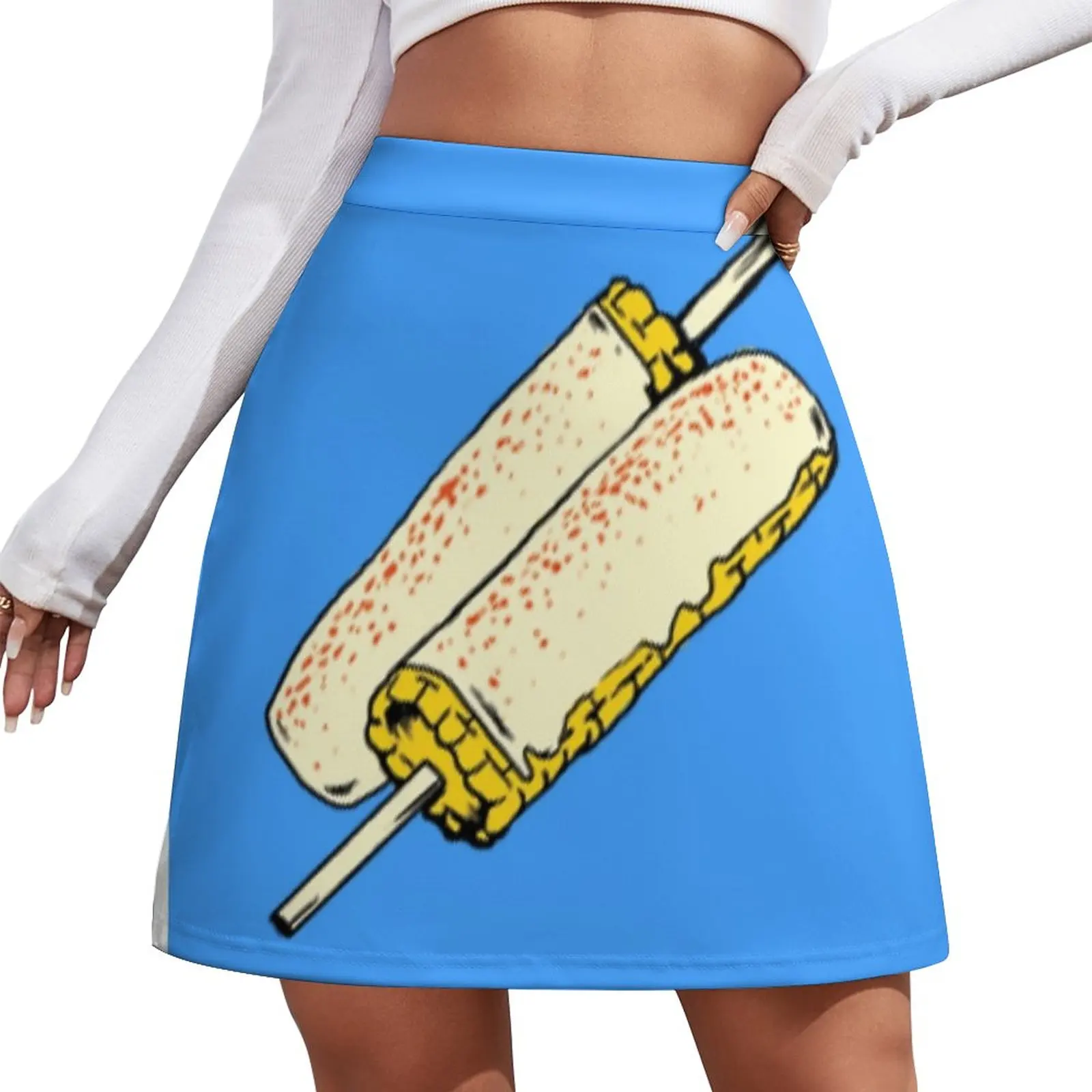 

El Elote Loteria Card (The Corn Elote) Mini Skirt summer skirts Skirt shorts fashion