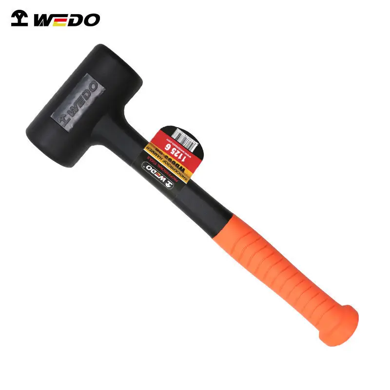 Strong rubber coated professional level rubber shockproof Glass breaker anti-skid hammer has no elasticity