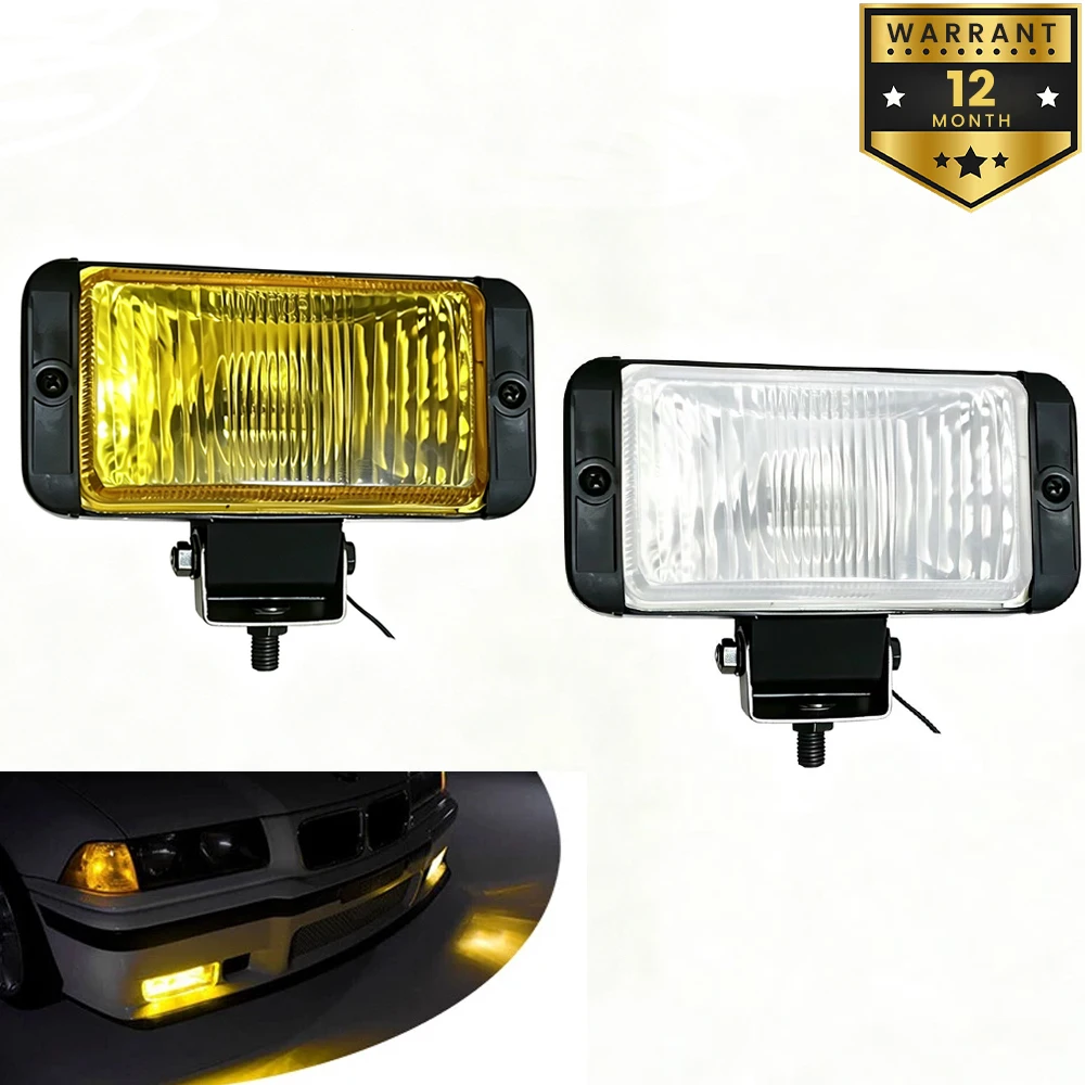 1pc/2pcs 6 Inch Halogen Front Fog Lamp Spotlight 12V 55W Truck Light Work Light Bumper Headlight Universal SUV Off road jeep 4x4
