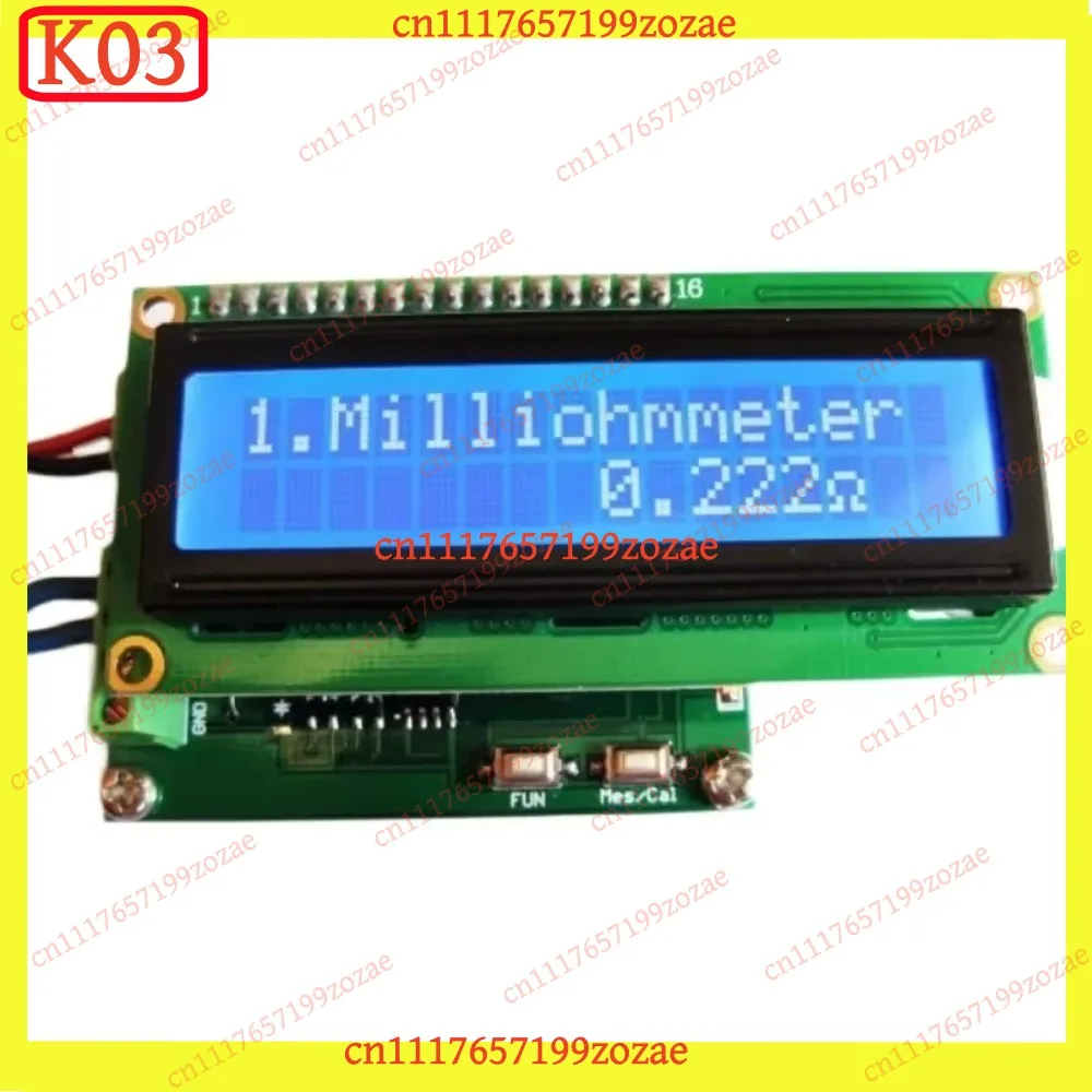 HR390 Milliohm Meter 0.001-120Ω Low Resistance Tester Capacitance 10pF-20000µF Module, Replacement Parts