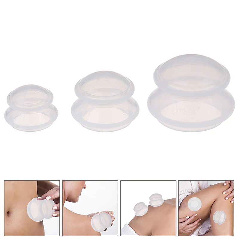 

1PC Silicone Massage Cups Anticellulite Cups Set Vacuum Cup Set Facial Suction Cups Anti-aging Effect Promote Relax