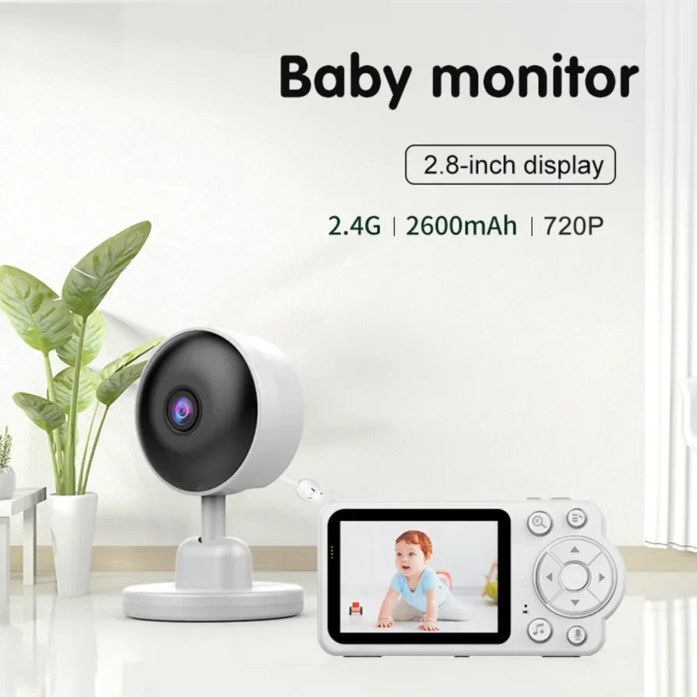 

Baby Monitor Wireless Indoor 2.8 Inch Surveillance Video Two Way Audio Night Vision Smart Baby Camera Security Protection