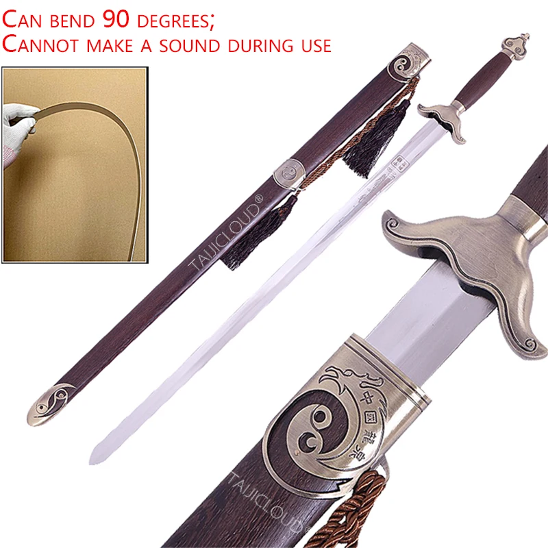 

Stainless Steel Tai Chi Performance Swords, Suitable for Martial Arts and Kung Fu, Suitable for Soft Treasures