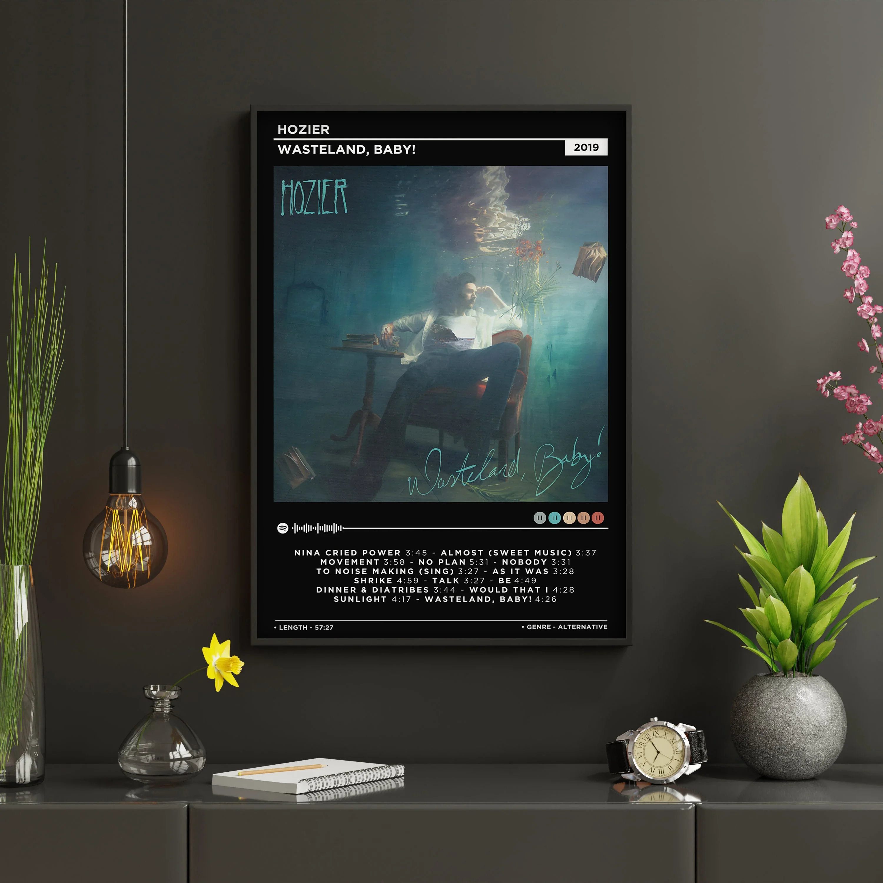 2023 Latest Pop Music Unreal Unearth Wasteland Baby Album Picture Singer Hozier Poster For Room Wall Canvas Print Art Home Decor